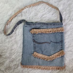 Blue Jean Pocket Shoulder Bag